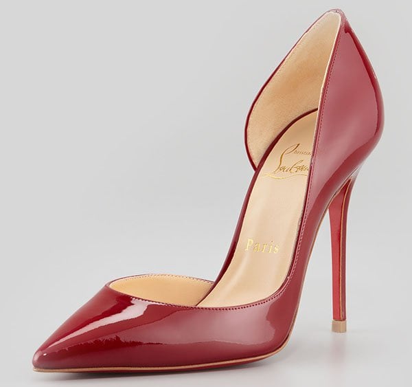 Christian Louboutin Iriza Leather d'Orsay Pumps Rouge