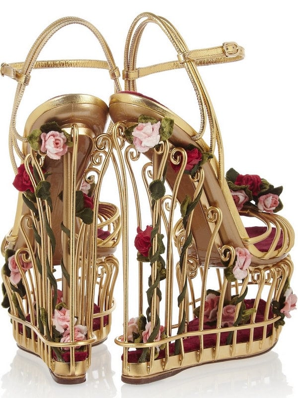 Dolce and Gabbana Cage Sandals 