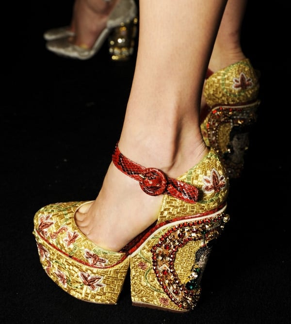 Dolce and Gabbana Fall Winter 2014 Shoes 
