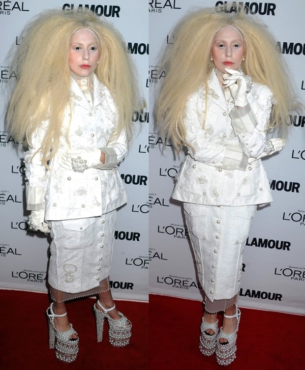 Lady Gaga at the Glamour Magazine Women Of The Year Gala in New York City on November 11, 2013