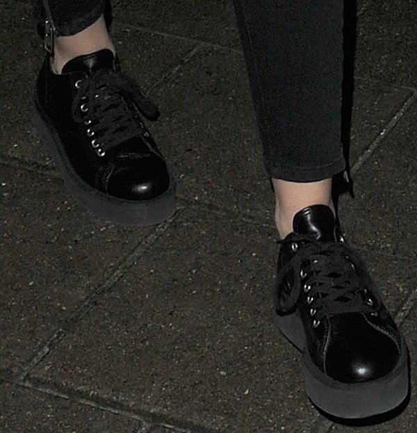 Comme des Garçons platform lace up shoes as seen on Miley Cyrus