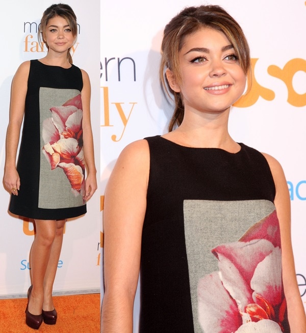 Sarah Hyland at USA Network's Modern Family Fan Appreciation Day at Westwood Village Theatre in Los Angeles on October 28, 2013