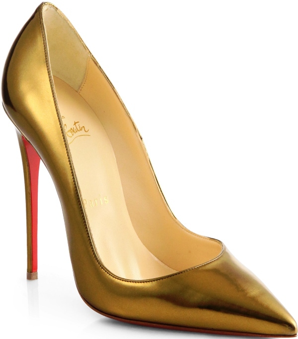 Christian Louboutin "So Kate" Pump in Gold