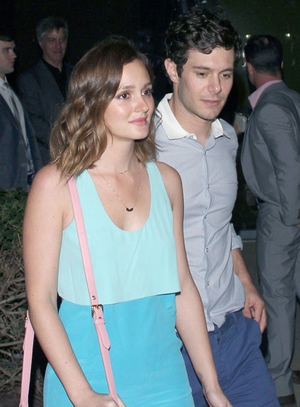 Leighton Meester and Adam Brody seen at Brick Yard Nightclub in North Hollywood after the premiere of Adam's movie 'Some Girl(s)' on June 26, 2013