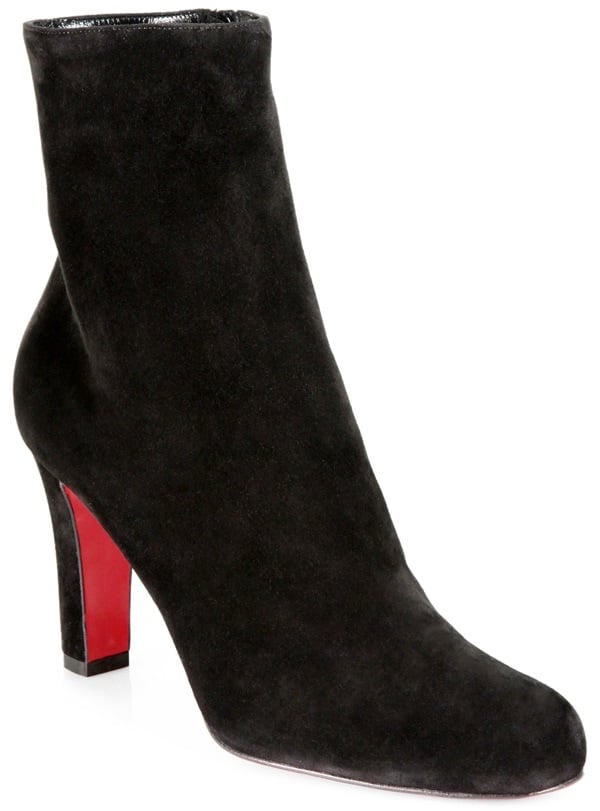 christian louboutin black miss tack suede boots