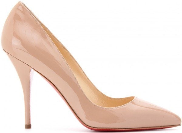 Christian Louboutin “Batignolles” Pumps in Nude Patent Leather
