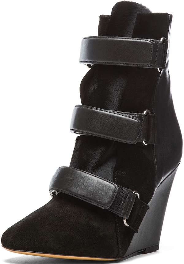 Isabel Marant "Scarlet" Wedge Boots in Black