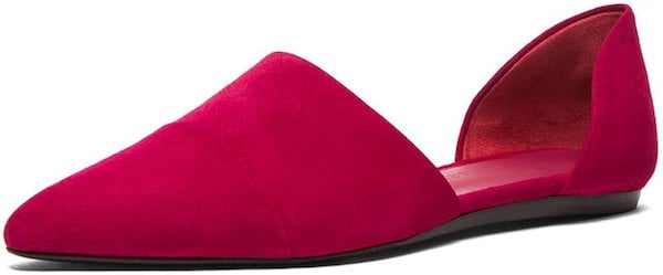 Jenni Kayne D'Orsay Flats in Raspberry Suede