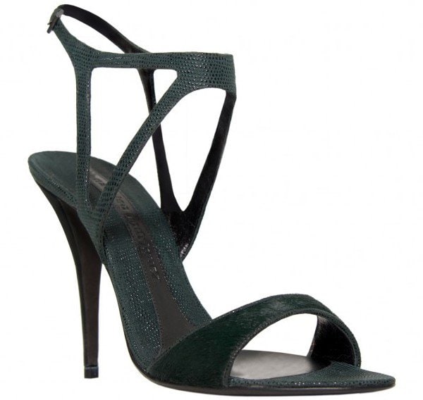 Narciso Rodriguez Teal Evening Sandals
