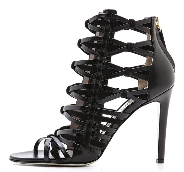 Jason Wu Leather and Suede Woven Sandals1