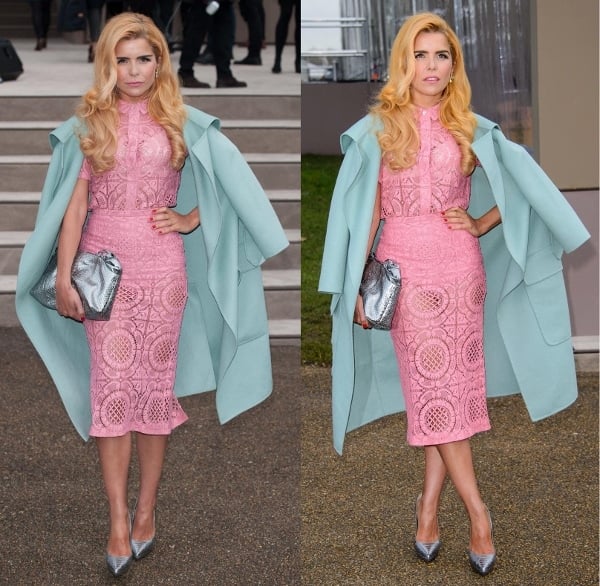 Paloma Faith emulated this season's springtime look perfectly in a colorful ensemble from the Burberry Prorsum Spring 2014 collection