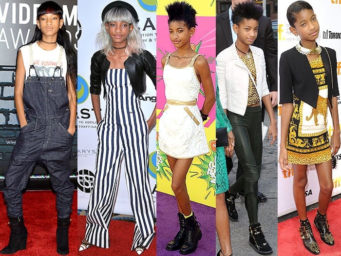 Willow Smith at the 2013 MTV Video Music Awards at the Barclays Center in Brooklyn, New York, on August 26, 2013; at the 15th Annual 
