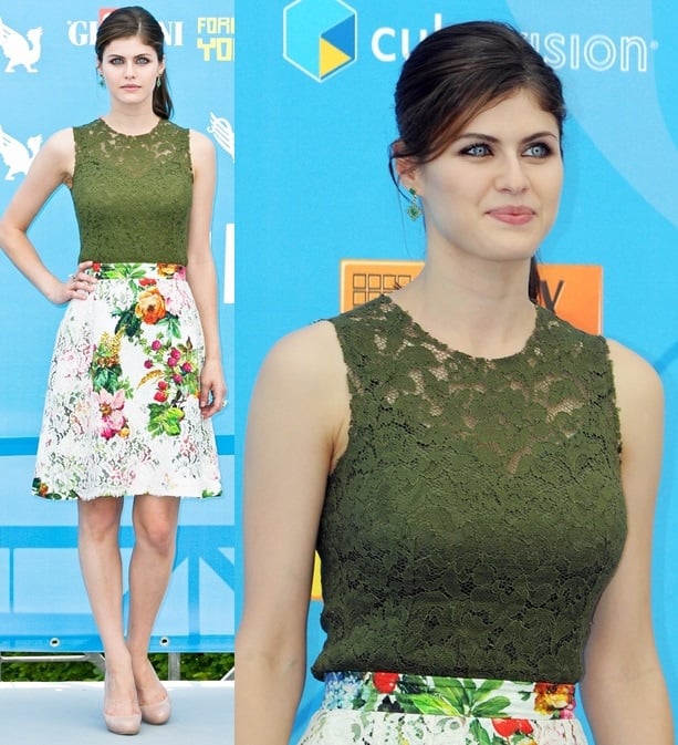Alexandra Daddario at the photo call for 'Percy Jackson: Sea of Monsters' at the Giffoni Festival Experience in Italy on July 23, 2013