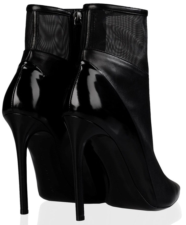 Barbara Bui Mesh-Detailed Ankle Boots