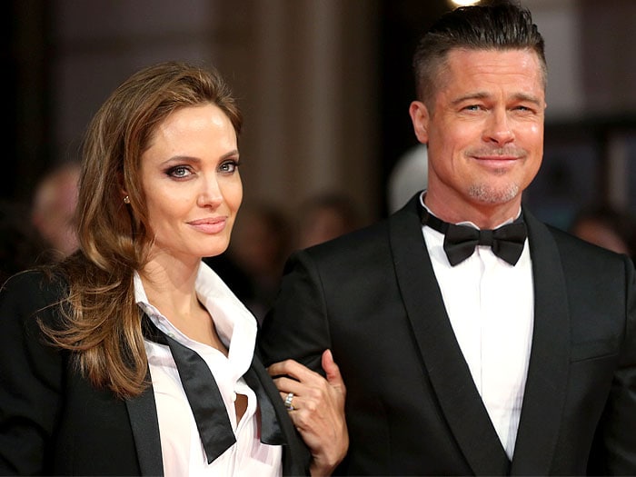 Angelina Jolie Brad Pitt tuxedos BAFTAs (2)