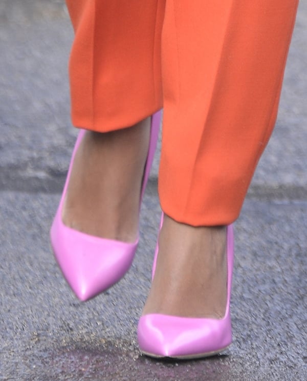Solange Knowles wearing Rupert Sanderson 'Elba' pumps