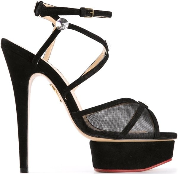 Charlotte Olympia "Isadora" Platform Sandals in Black