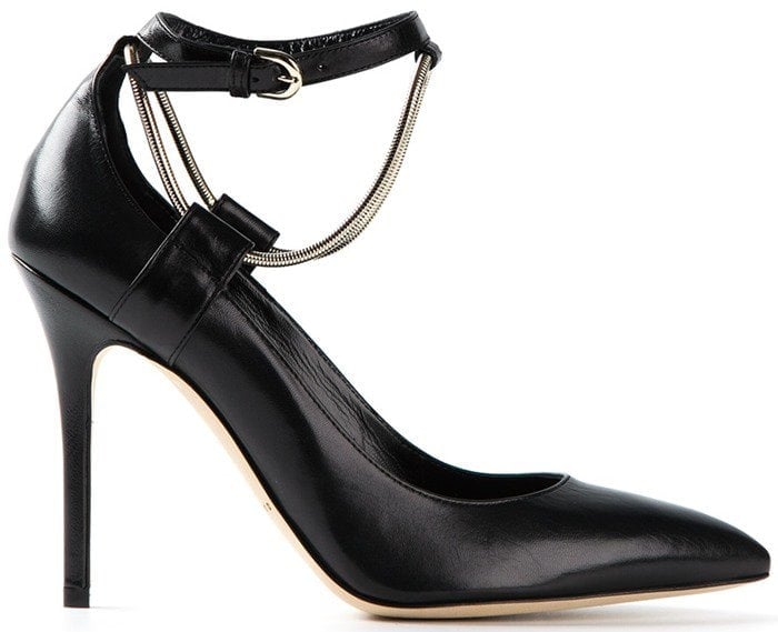 Brian Atwood Kaela Leather Ankle-Strap Pumps