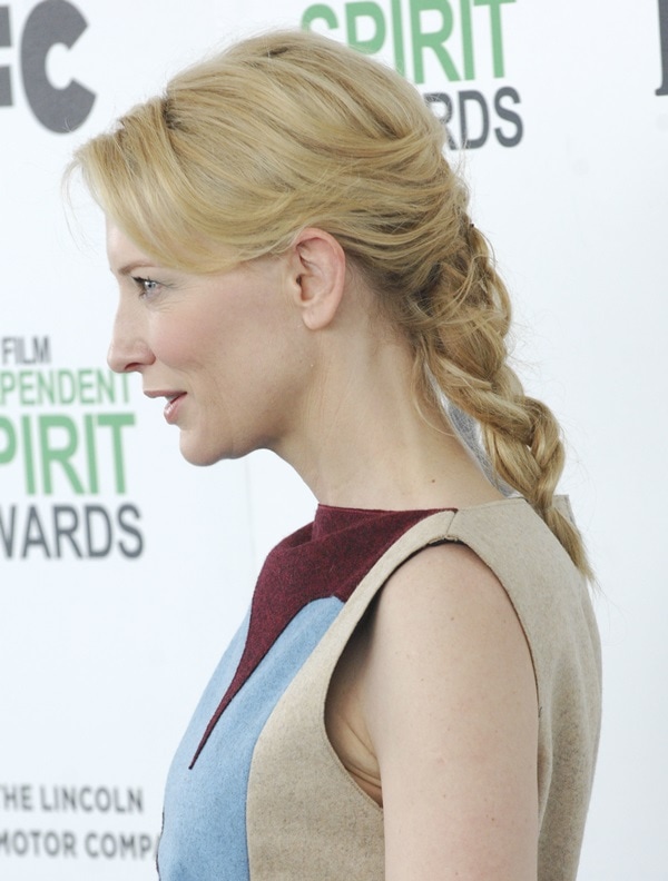 Actress Cate Blanchett attends the 2014 Film Independent Spirit Awards