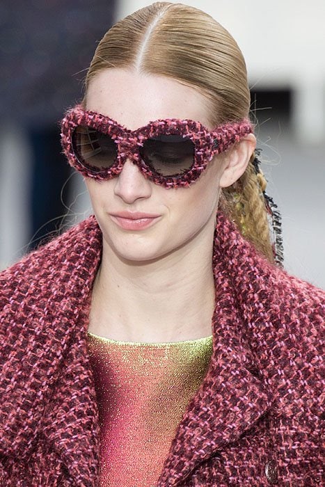 Chanel tweed sunglasses