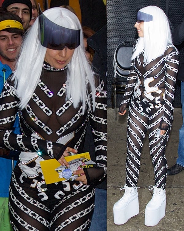 Lady Gaga leaving Roseland in New York City on March 28, 2014