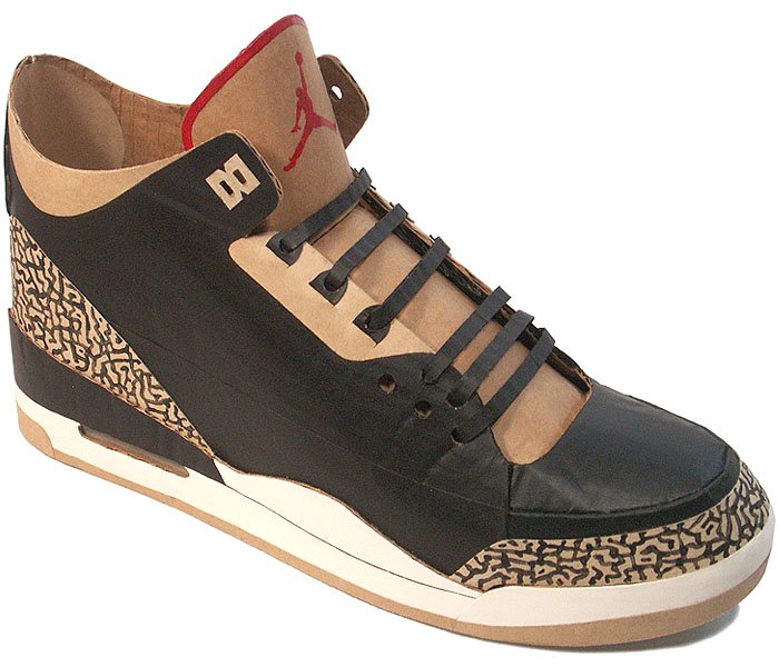 Cardboard Nike Air Jordan III Sneaker