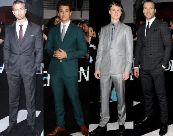 The rest of the male cast of 'Divergent' at the film premiere