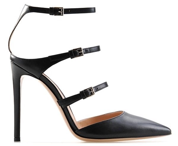Gianvito Rossi heels with three buckled straps