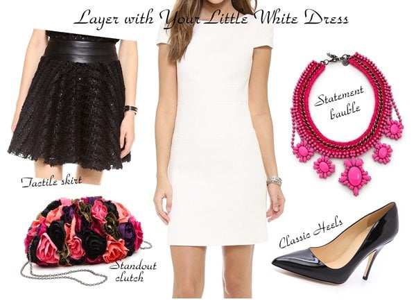 layer white dress olivia palermo style dior paris fashion week