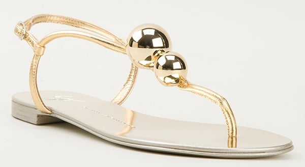 Giuseppe Zanotti Strappy Sandals with Bauble
