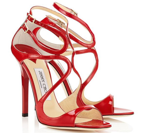 Jimmy Choo Lance Sandals Red
