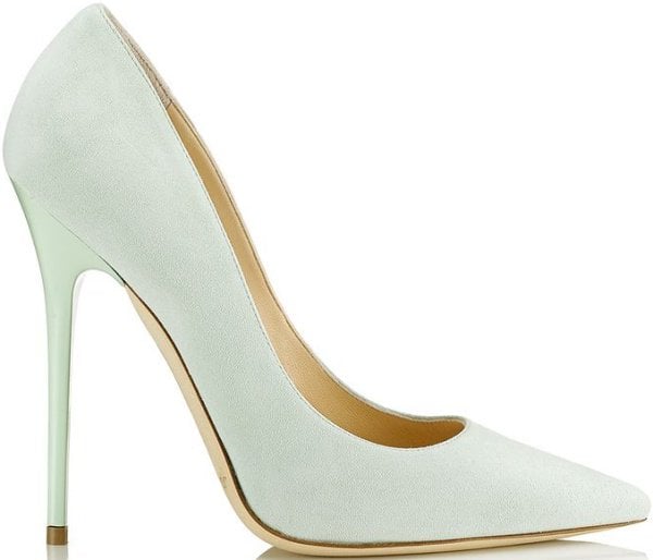 Jimmy Choo "Anouk" Pumps in Key Lime Suede