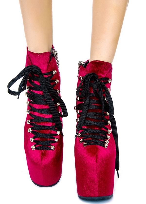 Unif The Hellbound Platform Shoes Red