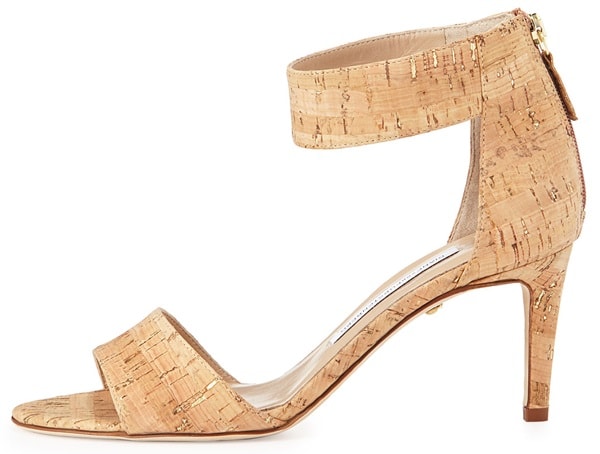 Diane von Furstenberg Kinder Cork Ankle-Strap Sandals