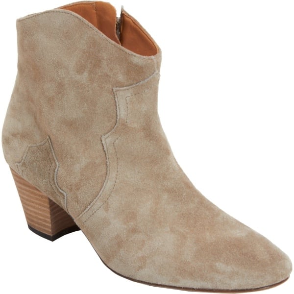 Isabel Marant "Dicker" Ankle Boots in Taupe