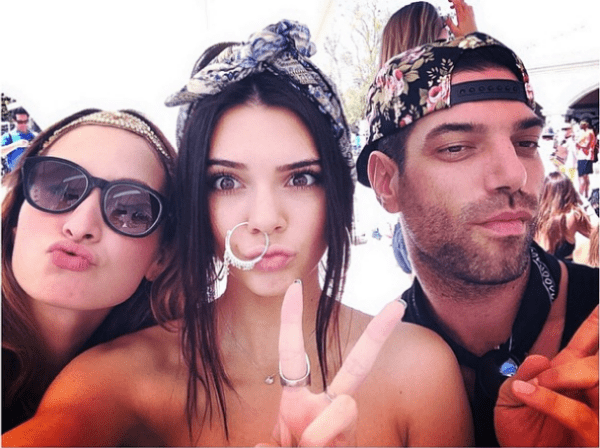 Photos of her giant nose ring from Kendall Jenner's Instagram