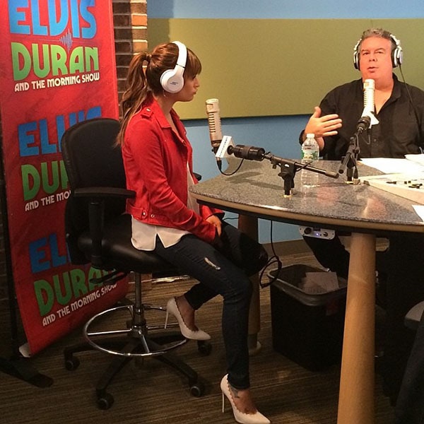 Lea Michele Elvis Duran and the Z100 Morning Show