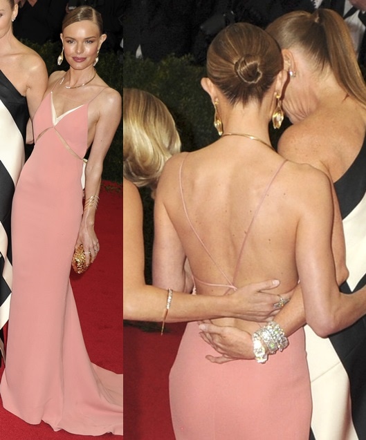Kate Bosworth wearing an elegant Stella McCartney creation for the 2014 Met Gala held in New York City on May 5, 2014