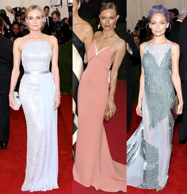 Nicole Richie, Kate Bosworth, and Diane Kruger opting for simplicity and elegance at the 2014 Met Gala held at the Metropolitan Museum of Art in New York City on May 5, 2014
