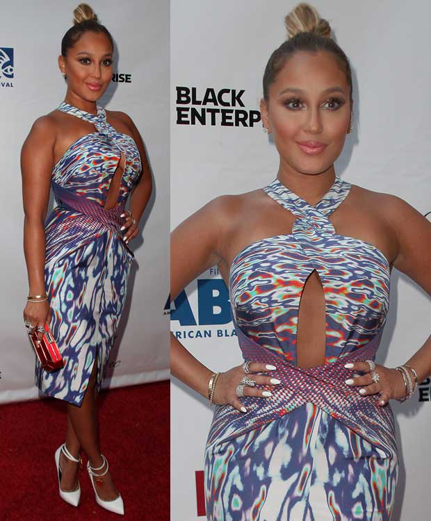 Adrienne Bailon at the 'Think Like a Man Too' premiere during the 2014 American Black Film Festival at SVA Theatre in New York City on June 19, 2014