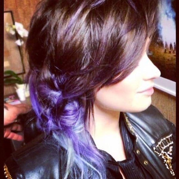 Demi's Instagram photos of her newly dyed ombre hair
