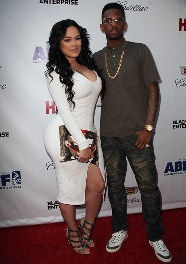 Emily B and Fabolous at the 'Think Like a Man Too' premiere during the 2014 American Black Film Festival at SVA Theatre in New York City on June 19, 2014
