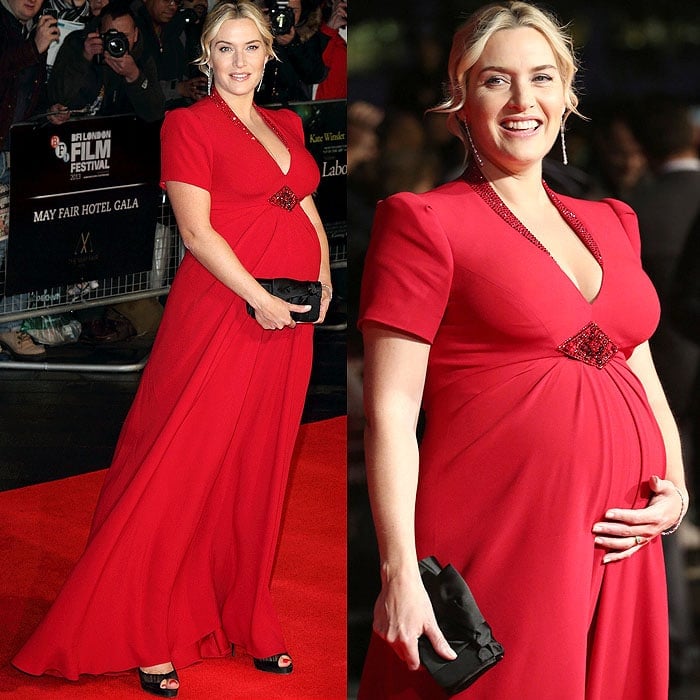 Kate Winslet at the BFI London Film Festival Gala screening of Labor Day at the Odeon Leicester Square in London, England, on October 14, 2013