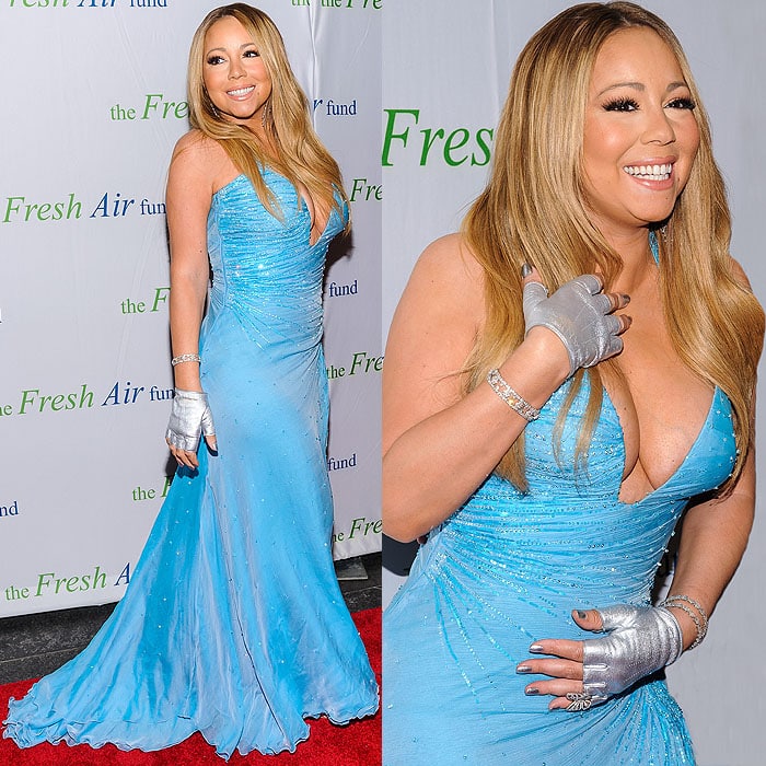 Mariah Carey at the 2014 Fresh Air Fund Honoring Our American Hero Gala at Pier Sixty at Chelsea Piers in New York City on May 29, 2014