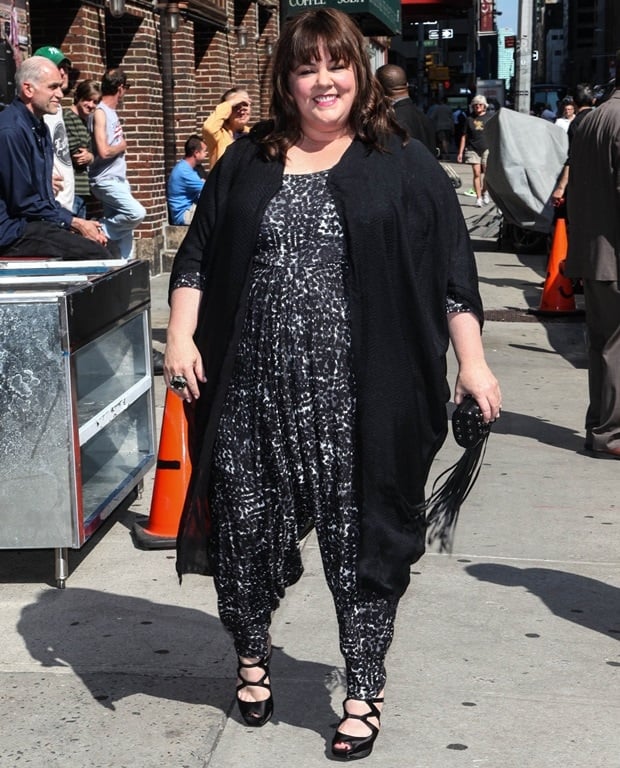 Melissa McCarthy visits the Late Show with David Letterman