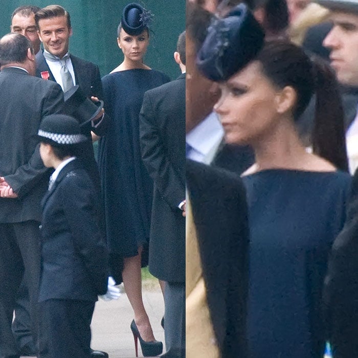 Victoria Beckham is not known for her smile, but she looked downright miserable when she attended the Royal Wedding