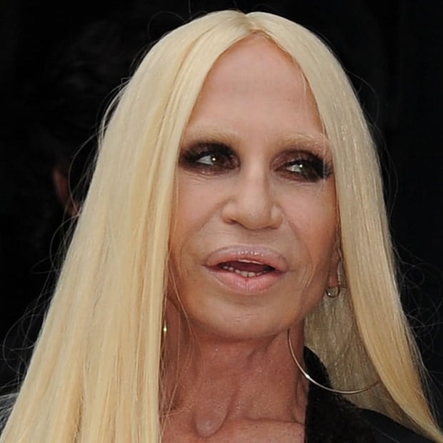 Donatella Versace at Paris Fashion Week Haute Couture Fall-Winter 2014/2015 (Atelier Versace Fashion Show) in Paris, France, on July 6, 2014