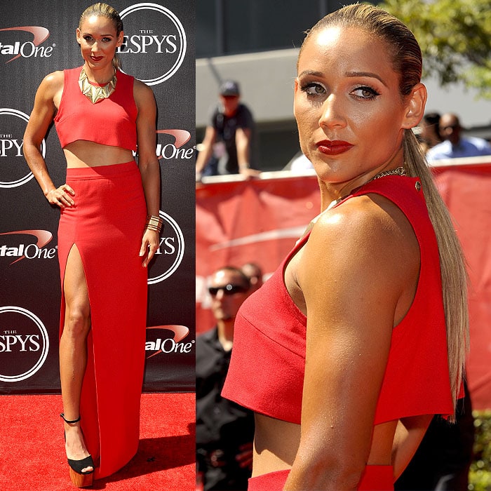 Lolo Jones attended the 2014 ESPY Awards held at Nokia Theatre L.A. Live in Los Angeles on July 16, 2014