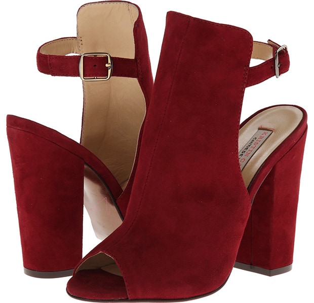 Chinese Laundry by Kristin Cavallari "Layla" Booties in Merlot Suede