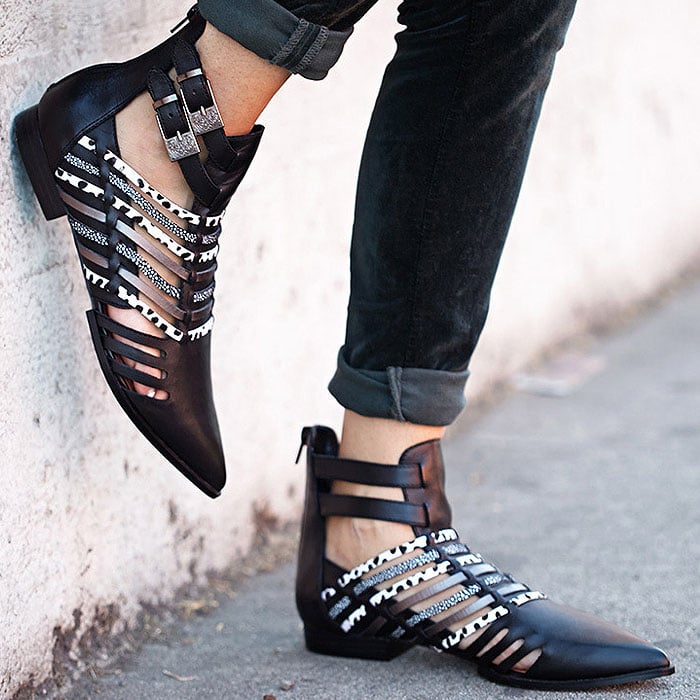 Forever 21 Jungle Frenzy Cutout Booties